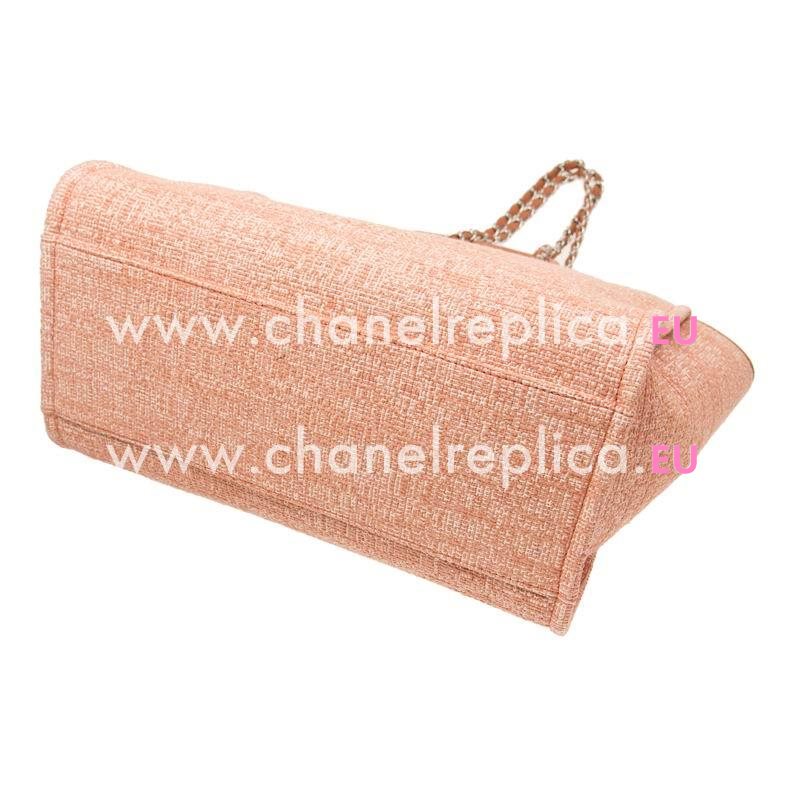 Chanel Deauville Double CC LOGO Denim Canvas Calfskin Silver Chain Bag A66941LTDORA