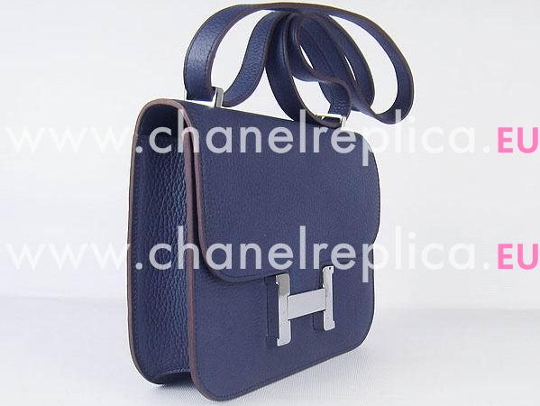 Hermes Constance Bag Micro Mini Deep Blue(Silver) H1017DBS