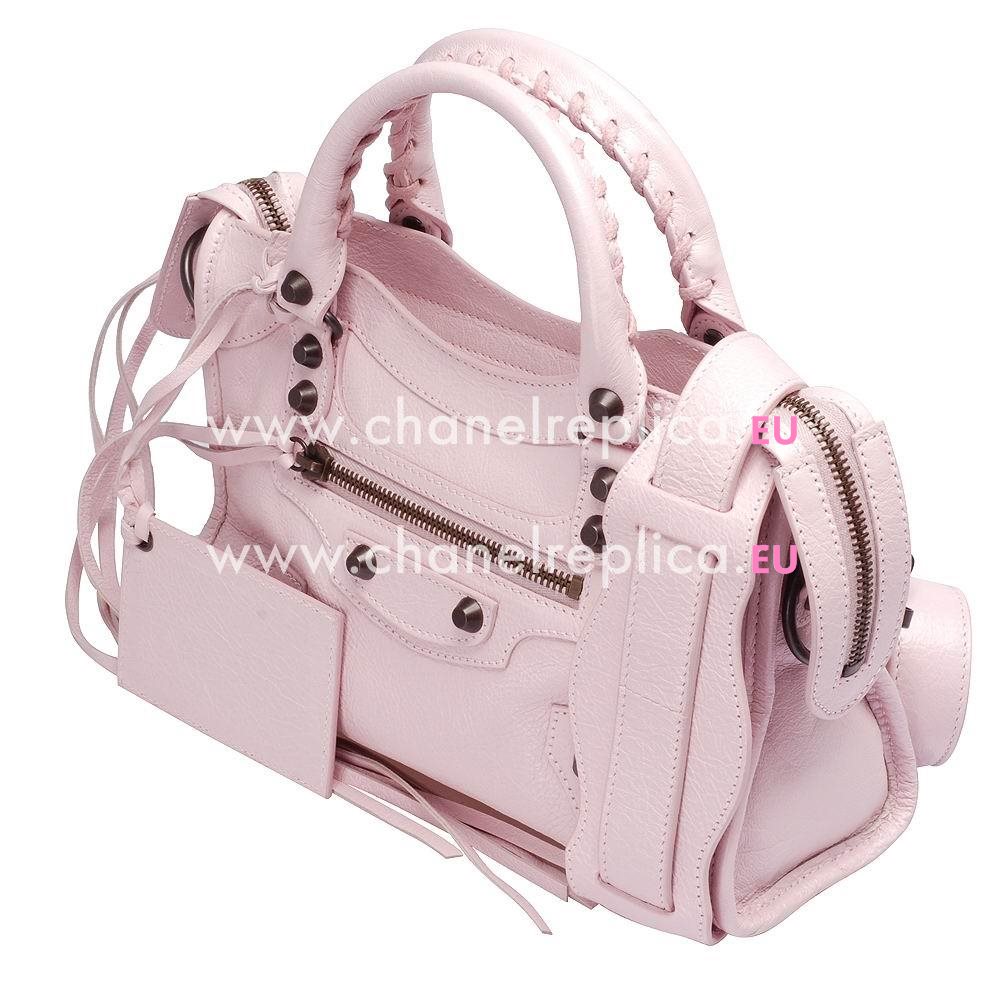 Balenciage City Lambskin Aged Brass hardware Classic Mini Bag Pink B2055057