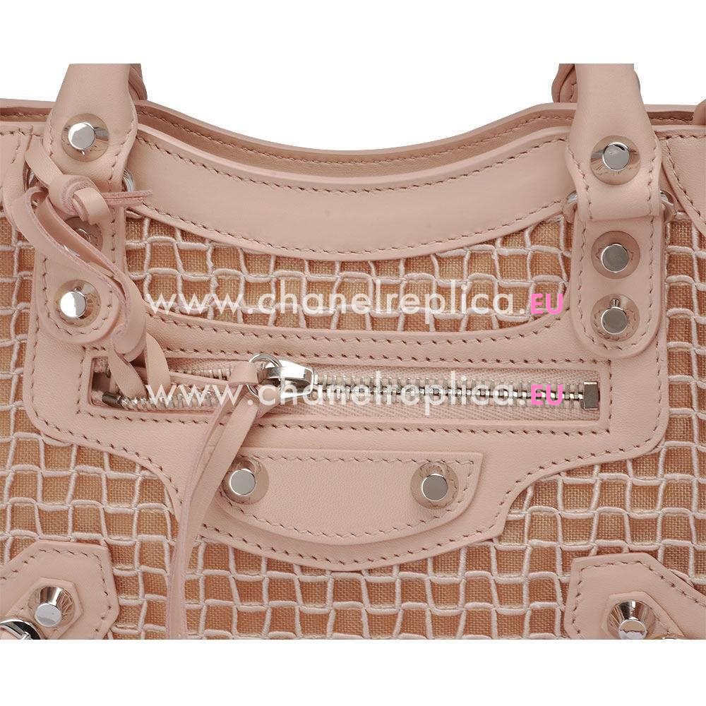 Balenciage City Lambskin Silvery hardware Classic Mini Bag Pink B5404158