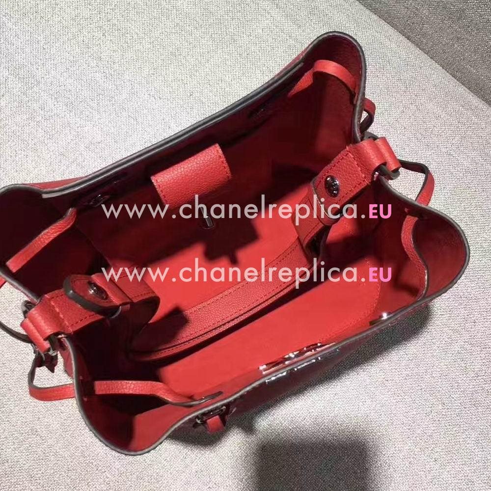 Louis Vuitton Lockme bucket Soft Calfskin Bag Red M54679