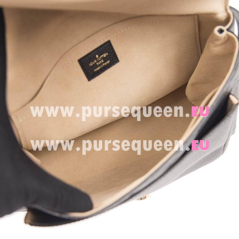 Louis Vuitton Embossed Supple Grained Cowhide Marignan Black M44544