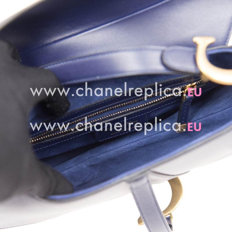 Christian Dior Saddle bag in indigo blue calfskin M0446CWGHM85B