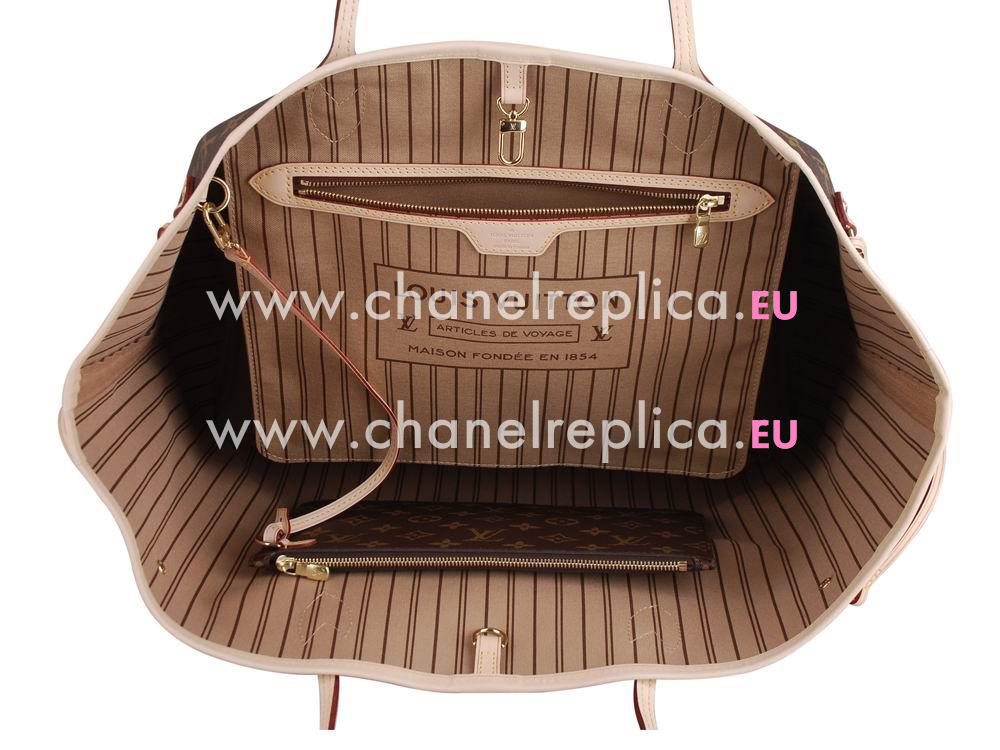 Louis Vuitton Monogram Canvas Neverfull GM Beige M40990