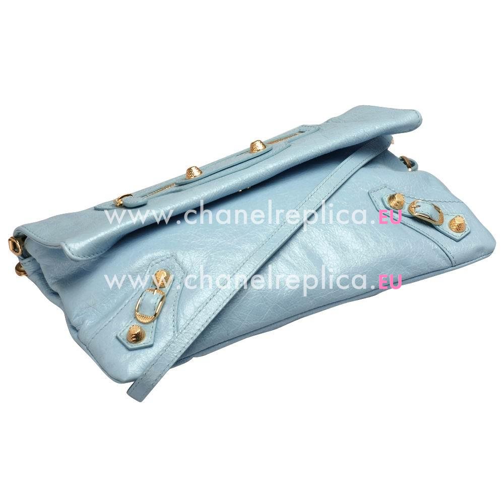 Balenciage Gaint 12 Envelope Lambskin Gold hardware Bag CandyPink Blue B5125795