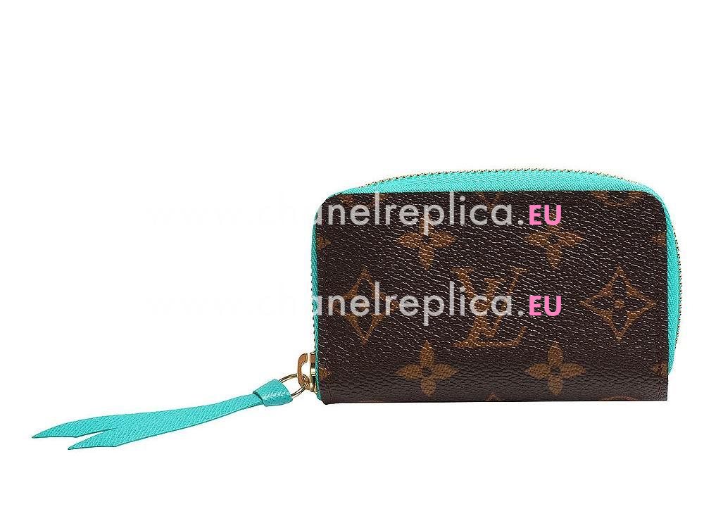 Louis Vuitton Monogram Canvas Zippy Multicartes Turquoise M60910