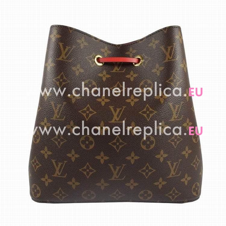 Louis Vuitton Neonoe Monogram Coated Canvas Bag Coquelicot M44021