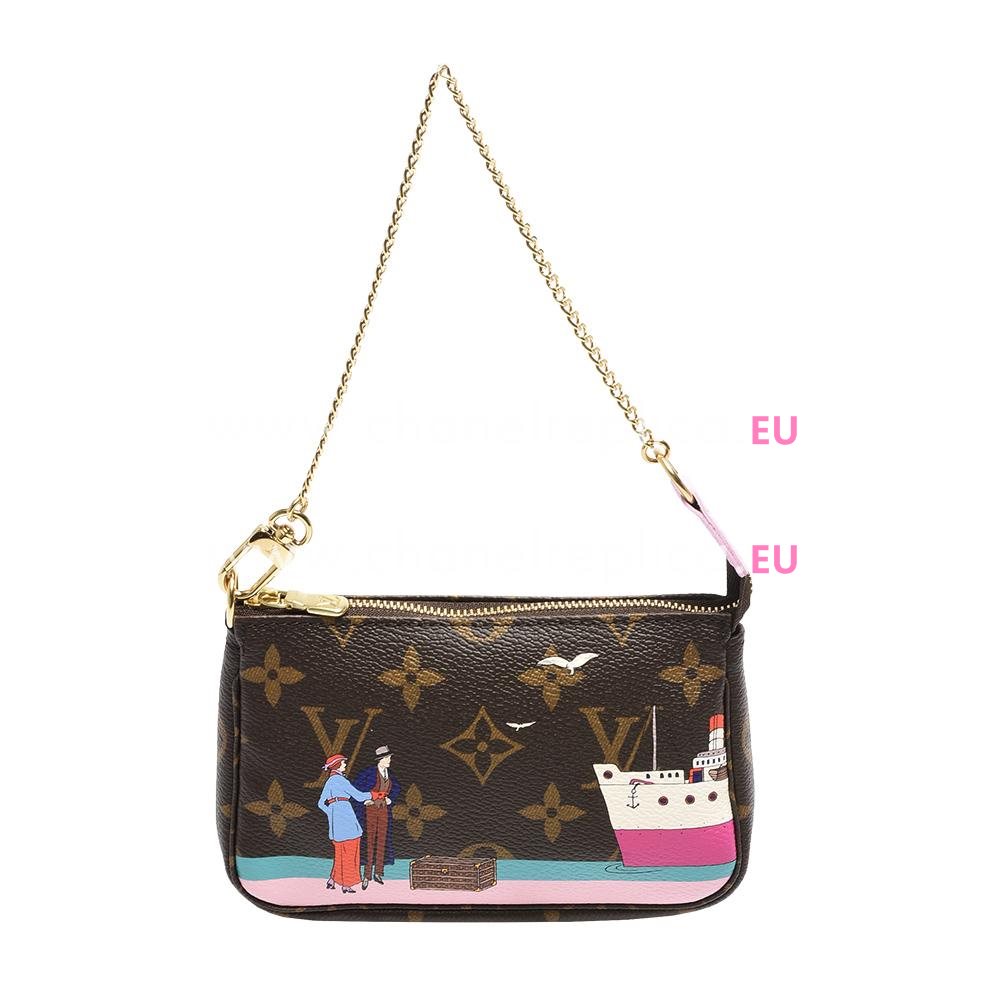 Louis Vuitton Monogram Canvas Shoulder Bag Pink M62141