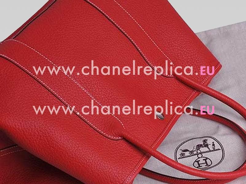 Hermes Garden Party 36 Togo Leather Bag Red H20136RE