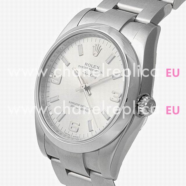 Rolex Air-King Automatic 34mm Stainless Steel Watch Silvery R114200