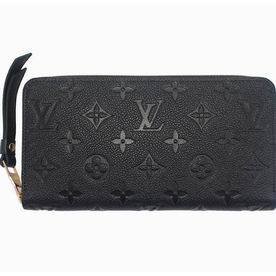 Louis Vuitton Monogram Empreinte Zippy Wallet Black M60571