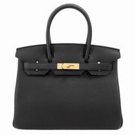 Hermes Birkin Epsom 30cm Calfskin Handbag Candy Black H7122607