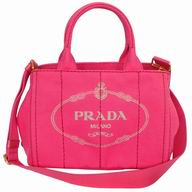 Prada Canapa Stampata Printing Logo Denim Small Size Bag Peach PR7054127