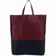 Celine Cabas Lambskin Double colour Shopping Bag(Red/Black) CE39981