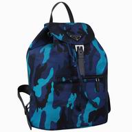 Prada Classic Triangle Logo Nylon Backpack Blue PR50631