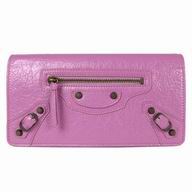Balenciaga Giant Money Lambskin Aged Brass Hardware Wallets Pink B2055135