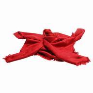 Louis Vuitton Mongram Silk Wool Shawl Red M72237