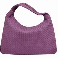 Bottega Veneta Intrecciato Nappa Weave Falcate Bag In Purple B5693381