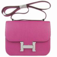 Hermes Constance Bag Micro Mini Peach Red(Silver) H1017PRS