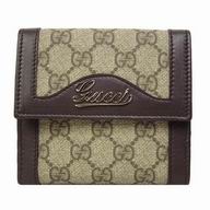 Gucci Supreme Classic G Jacquard weave Calfskin Wallet In Coffee G7041103
