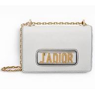 Dior JADIOR FLAP BAG WITH CHAIN IN OFF-WHITE CALFSKIN M9000CVQV_M030
