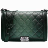 Chanel Lambskin Colorful 30cm Bag Chain Green A35694B