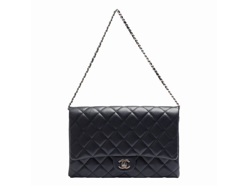 Chanel Caviar Ccoco Bag Anti-silver Chain Dark Blue A248698