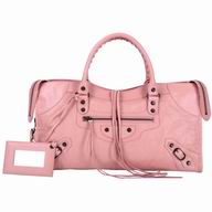 Balenciage Part Time Lambskin Aged Brass hardware Bag Rose Pink B2055079