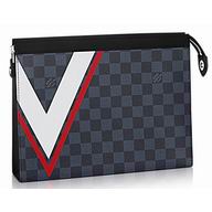 Louis Vuitton Pochette Voyage Damier Canvas Hand Bag N64023