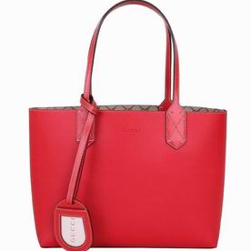 Gucci G-logo PVC Two Sided Tote Bag In Red G372613