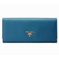 Prada Saffiano Lux Cowhide Women Wallet Cornflower Blue P482628