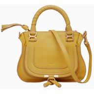 CHLOE Baby Marcie Calfskin Double Handle Bag Citrus C456190