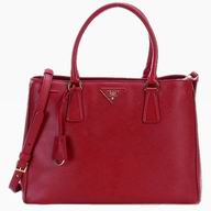 Prada Saffiano Lux Triangle Logo Handhand bag Red PR43926