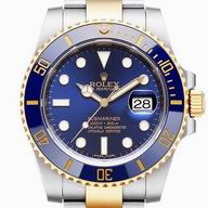 Rolex Submariner Automatic 40mm 18K Gold Stainless Steel Watch Blue R7030703