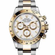 Rolex Datejust Automatic 40mm 18K Gold Stainless Steel Watch White R116523