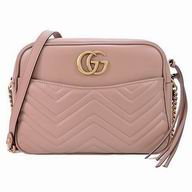 Gucci GG Marmont Calfskin Shoulder Bag Pink G7051207