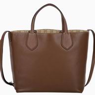 Gucci Ramble Calfskin Weaving Two Sided Tote Bag In Coffee G596771