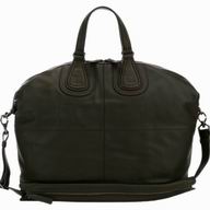 Givenchy Nightingale Large Tote Bag In Calfskin Black Green G455983