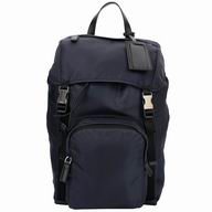 Prada Classic Multifunction Nylon Backpack Deep Blue P7021603