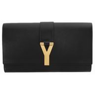 YSL Saint Leather Paris Y Calfskin Wallets In Black YSL5244076