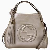 Gucci Soho GG Calfskin Patent Leather Bag Anti Golden G3367515