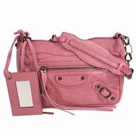 Balenciage Miroir Calfskin Aged Brass hardware Bag Candy Pink B2055071