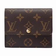 Louis Vuitton Classic Monogram Canvas Calfskin Leather Wallet M60402