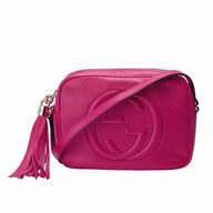 Gucci Soho Disco Calfskin Bag In Peach Red G5594628