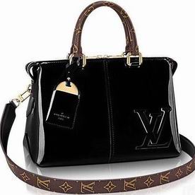 Louis Vuitton Embosses Logo Calfskin Tote Miroir Bag Noir M54626