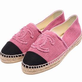 Chanel Espadrilles CC Logo Danim Cavnas Pencil Shoes (Pink/Black) AS642385