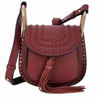 Chloe hudson Calfskin Mini Shoulder Bag In Dark Red C678903
