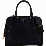 Prada Saffiano Lux Winter Classic Handbag Black P467858