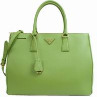 Prada Saffiano Lux Nzv Large Size Shopping Tote Grass Green PRB1786T