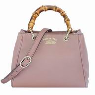 Gucci Bamboo Handle Calfskin Hand/Shoulder Bag In Pink G7041301